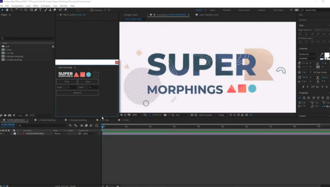 after effects super morphings plugin full indir